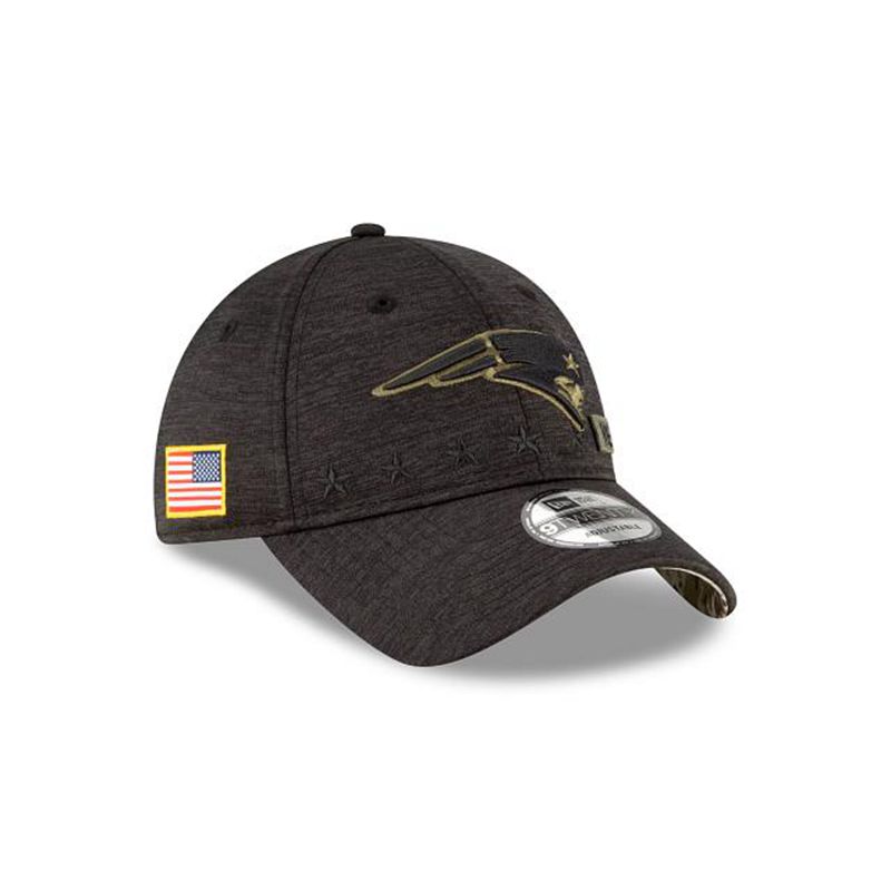 NFL New England Patriots Salute To Service 9Twenty Adjustable (USY5067) - Black New Era Caps